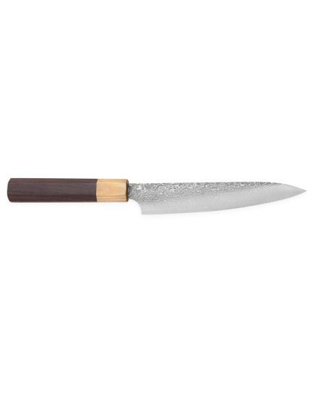 Kei Kobayashi Damascus Octagon 15cm käsintehty japanilainen yleispuukko