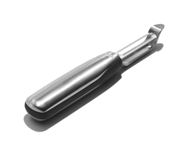 OXO Steel ruostumattomasta teräksestä valmistettu kuorimakone, jossa on biomateriaalikahva 2