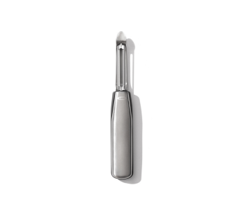 OXO Steel Gemüseschäler oszillierend Griff aus Edelstahl und Santoprene