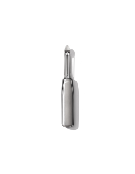 OXO Steel oscillating vegetable peeler stainless steel and santoprene handle