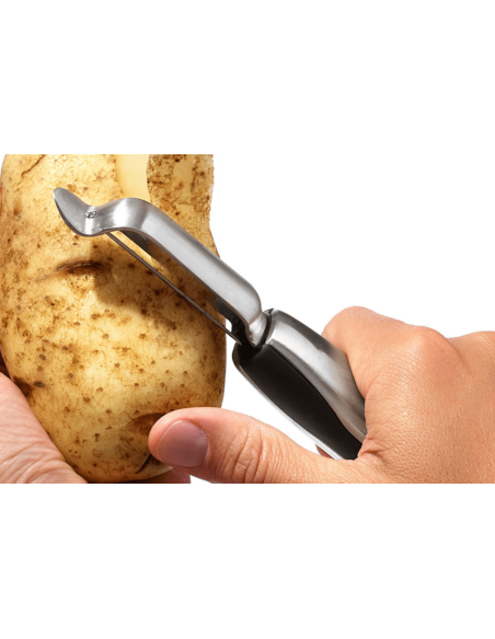 OXO Steel oscillating vegetable peeler stainless steel and santoprene handle