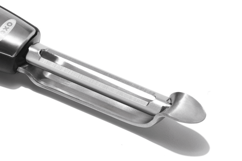 OXO Steel oscillating vegetable peeler stainless steel and santoprene handle