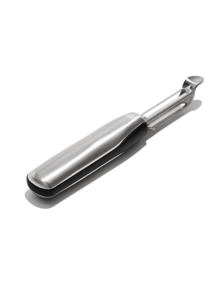 OXO Steel oscillating vegetable peeler stainless steel and santoprene handle