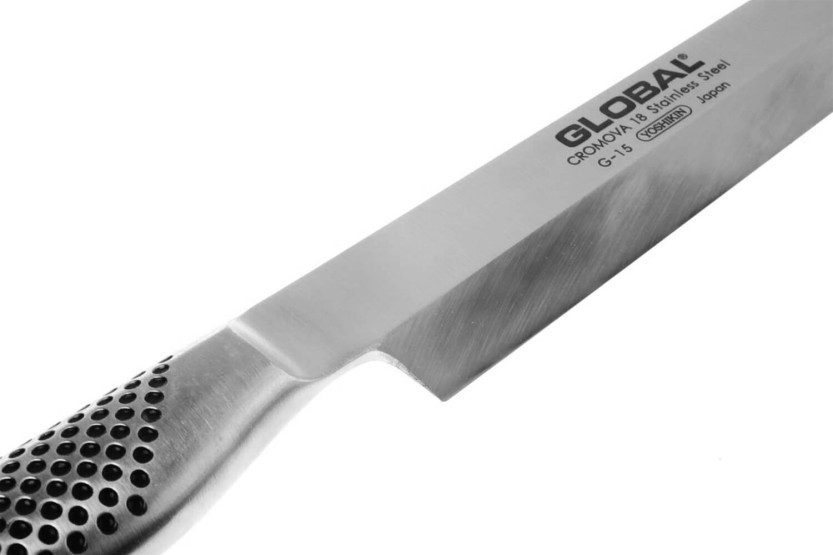 Faca para peixe global TAKO SASHIMI G15 Lâmina biselada para destros 30cm