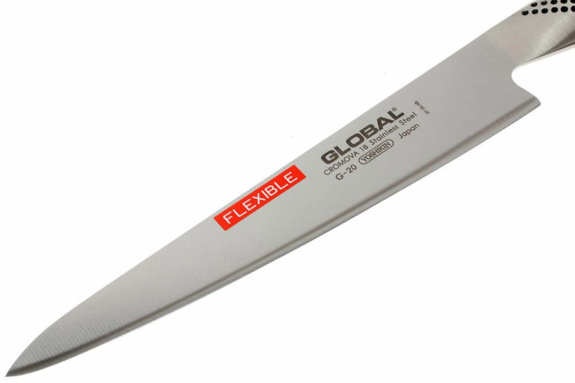 Global G20 Sfilettatore giapponese Sfilettatore con lama in acciaio flessibile da 21 cm