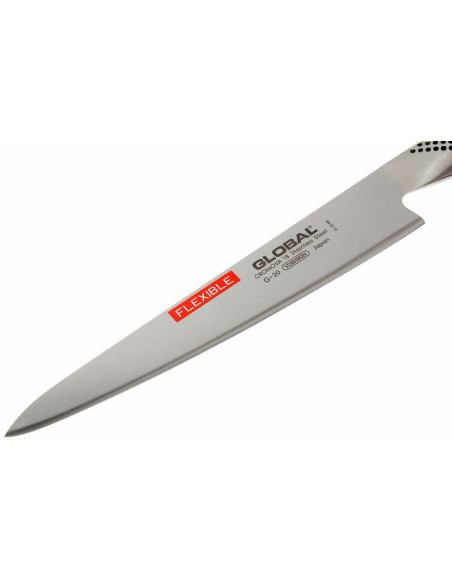 Cuchillo para filetear japonés Global G20 con hoja de acero flexible de 21 cm