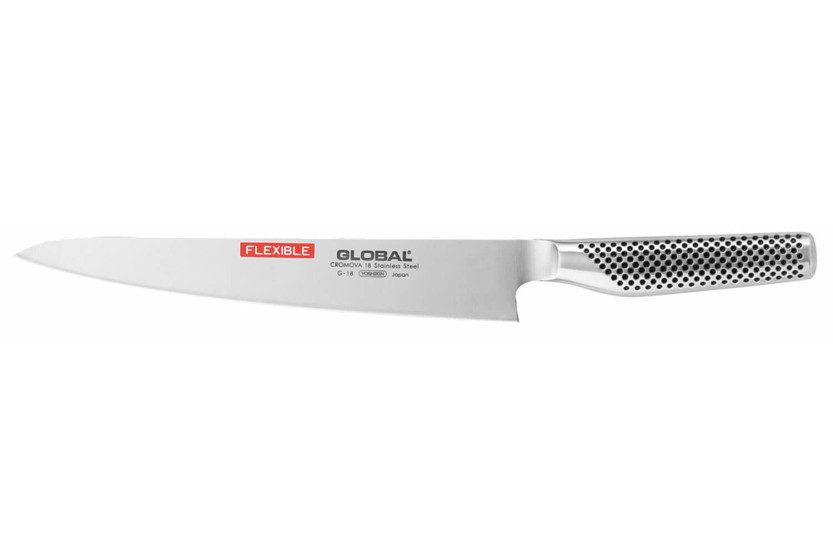 Global G18 japansk filékniv med 24 cm flexibelt stålblad