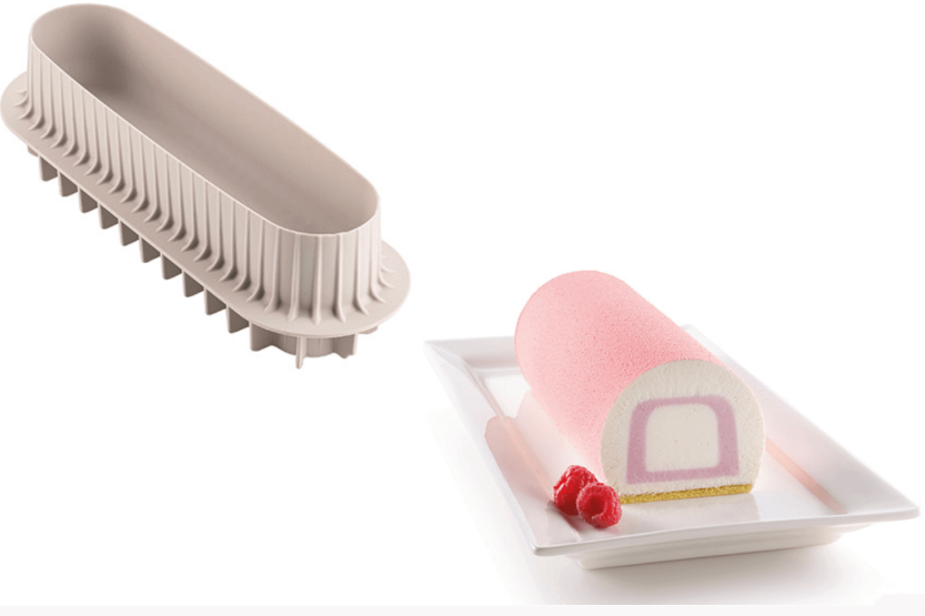 Silikomart Inserto Buche & Cake dobbelt indsats 3D silikoneform