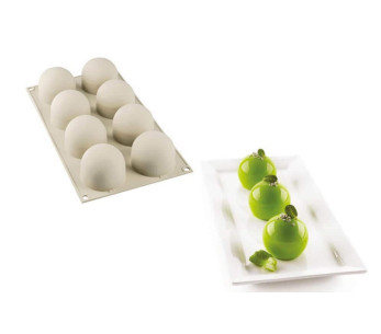 Moule silicona 3D Silikomart Dolce Tartufo 8 porciones