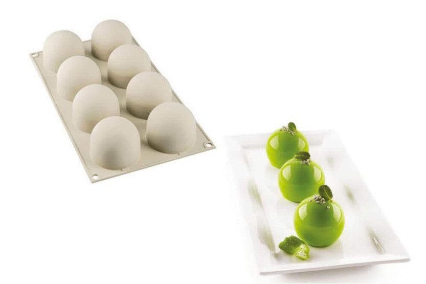 Moule silicone 3D Silikomart Dolce Tartufo 8 porções
