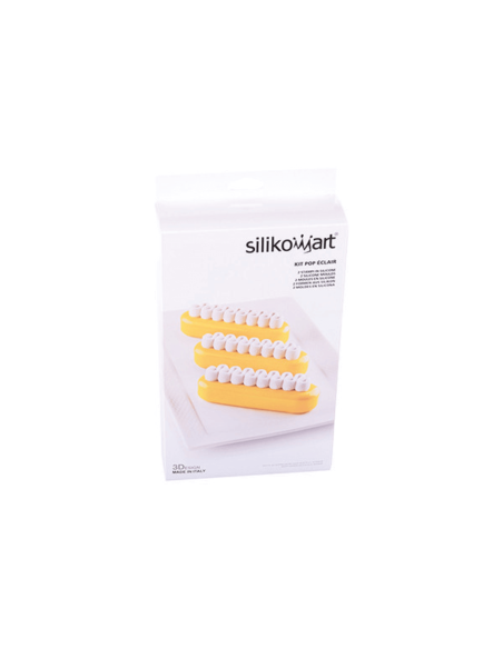 Silikomart 3D silikonform Kit pop éclair 6 portioner