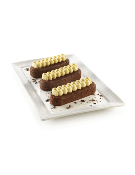 Silikomart 3D silikonform Kit pop éclair 6 portioner