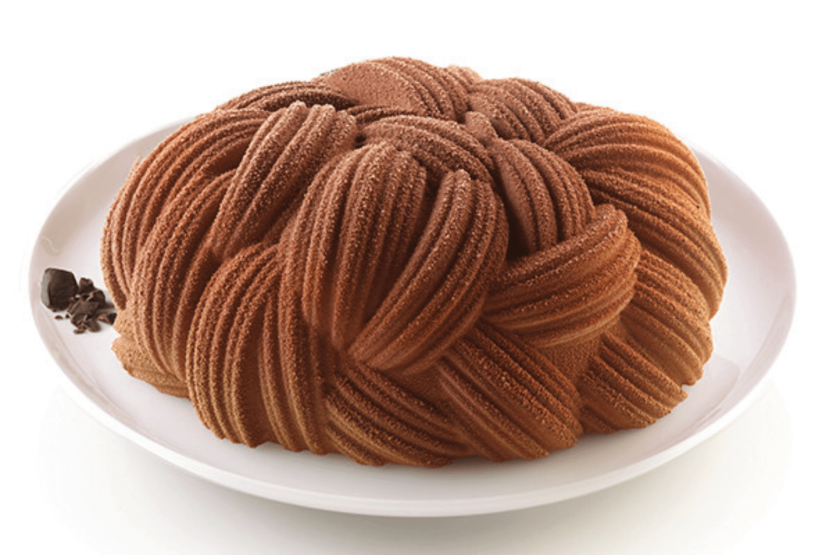 Silikomart Wooly 3D silikoneform med strikket effekt