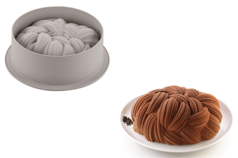 Silikomart Wooly 3D silikonimuotti, jossa on neulottu vaikutus