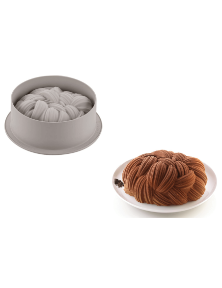 Silikomart Wooly 3D silikonform med stickad effekt