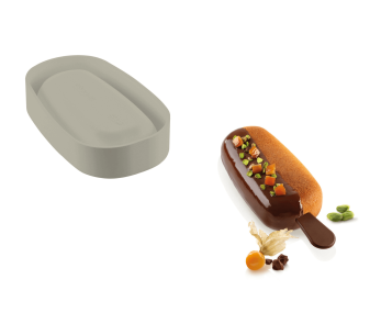 Silikomart Gel01 Molde de silicone 3D em forma de gelados XXL
