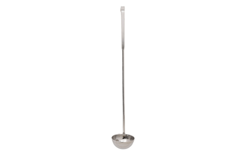 Mallard Ferrière round ladle with flat bottom for topping