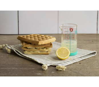 Vaso medidor de guijarros en vidrio borosilicato y base de silicona 2