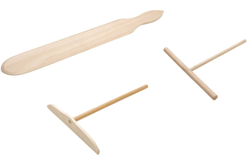 Pandekagespade 40 cm i bøgetræ
