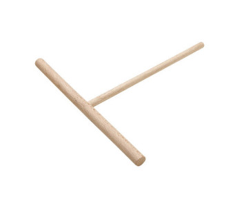18cm ronde pannenkoekhark in beukenhout