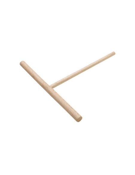 Rastrillo redondo de 18 cm en madera de haya
