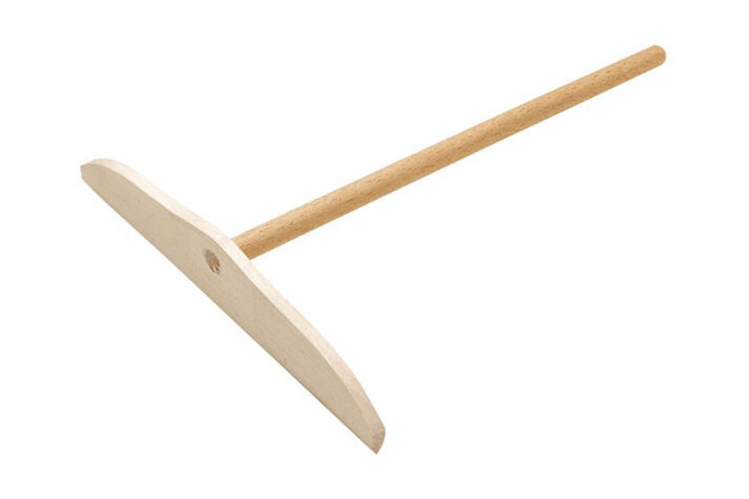 17,5 cm platt pannkakskratta i bokträ
