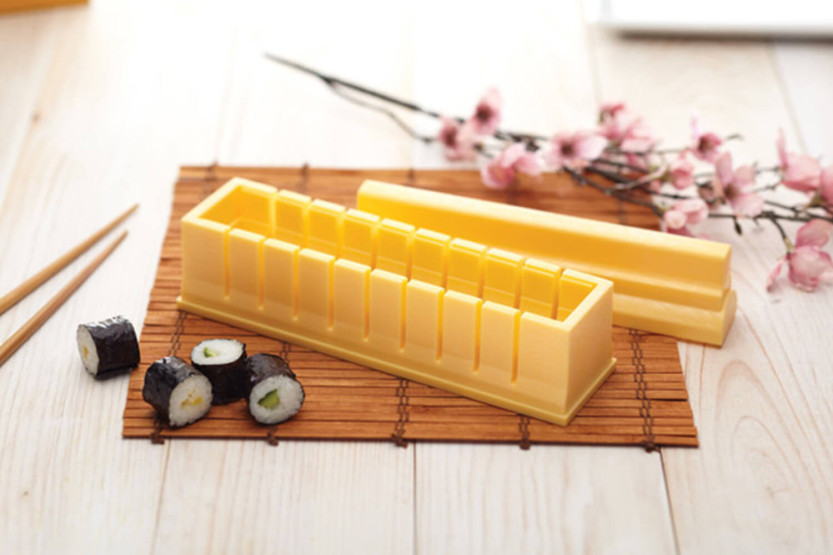 Sushi-Maschine KitchenCraft World of Flavors gelb