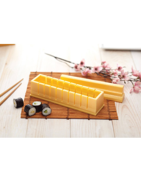 Sushi-Maschine KitchenCraft World of Flavors gelb