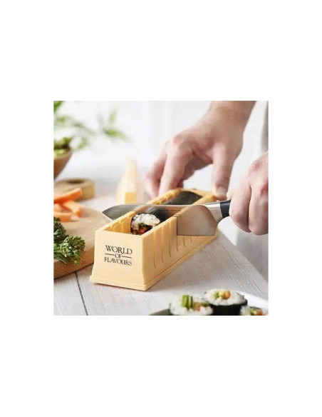 Sushi-Maschine KitchenCraft World of Flavors gelb
