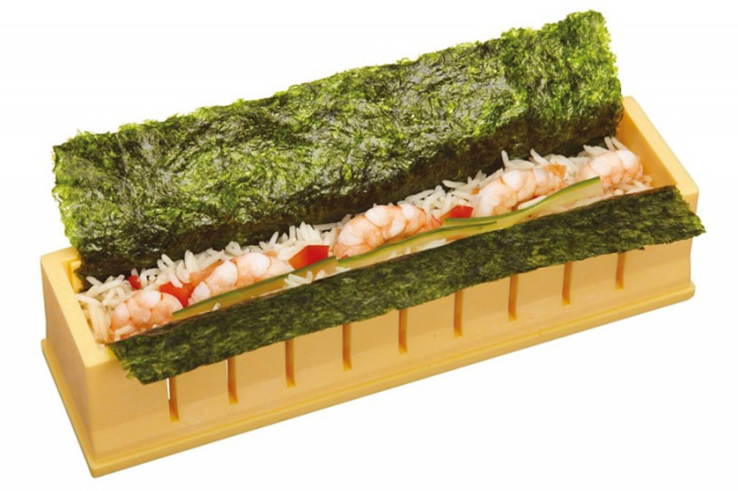 KitchenCraft World of Flavors keltainen sushikone