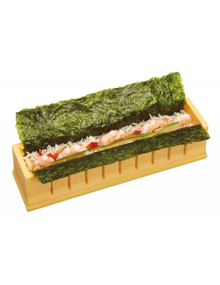 Sushi-Maschine KitchenCraft World of Flavors gelb