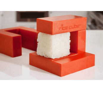 Molde de arroz em cubo Chevalier Diffusion ABS para sushi 2