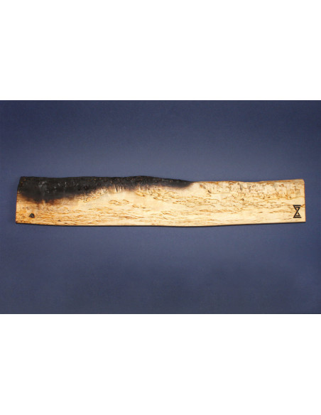 Artisanal magnetic bar Essences Creations 45cm birch curly burnt Shu Sugi Ban model 1