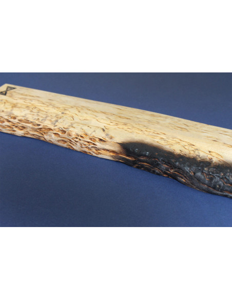 Barra magnética artesanal Esencias Creaciones 45cm abedul rizado quemado Shu Sugi Ban modelo 1