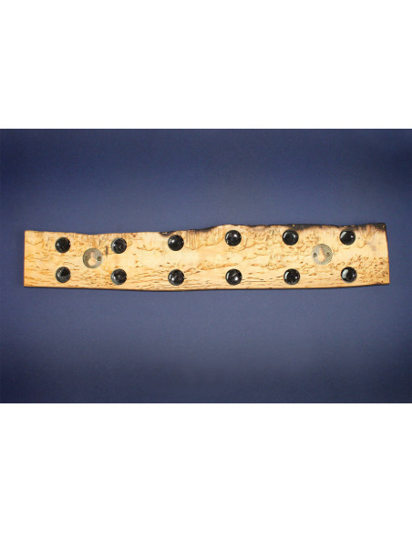 Käsityönä valmistettu magneettipalkki Essences Creations 45cm koivu kihara poltettu Shu Sugi Ban malli 1