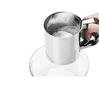 Peneira mecânica para farinha Baumalu 10,5 cm em aço inoxidável 2