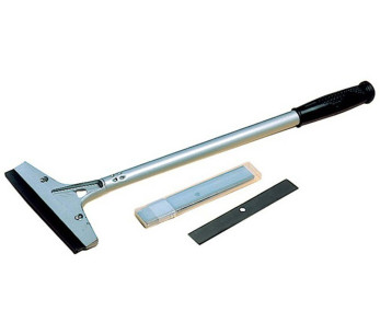 Raspador universal Matfer com cabo de 40 cm + 4 lâminas de aço inoxidável