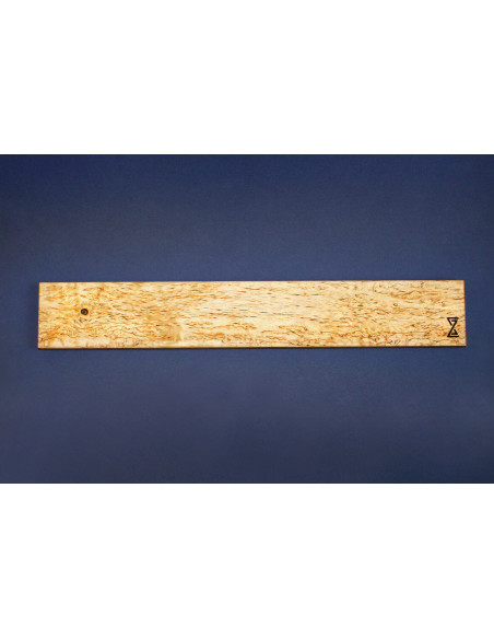 Essences Creations Barra magnética curvada de abedul de 43 cm hecha a mano - 6 plazas