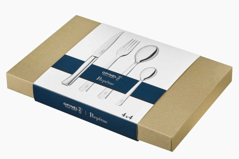 Conjunto de talheres Opinel Perpétue 16 peças em aço inoxidável