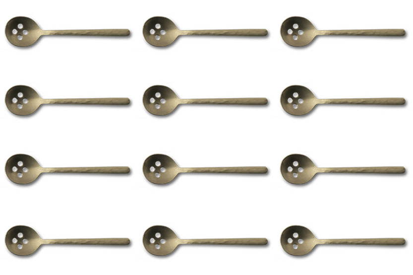 Sett med 12 Culter Kodai mokka-skjeer 9,8 cm