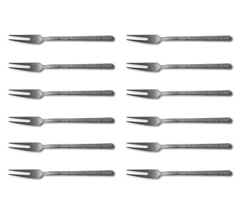 Conjunto de 12 garfos de mesa Culter Kodai de 2 pontas 17,9 cm 2