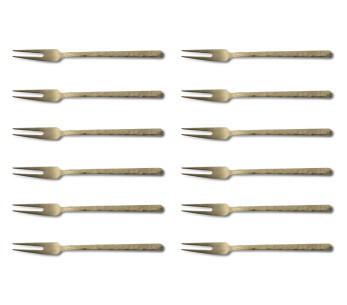 Set om 12 Culter Kodai 2-skaftade bordsgafflar 17,9 cm