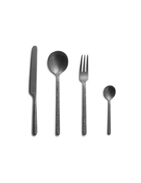 Cubertero Culter Kodai Gris Vintage 24 piezas