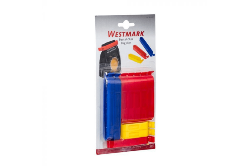 Juego de 10 clips para bolsas Westmark en PP multicolor