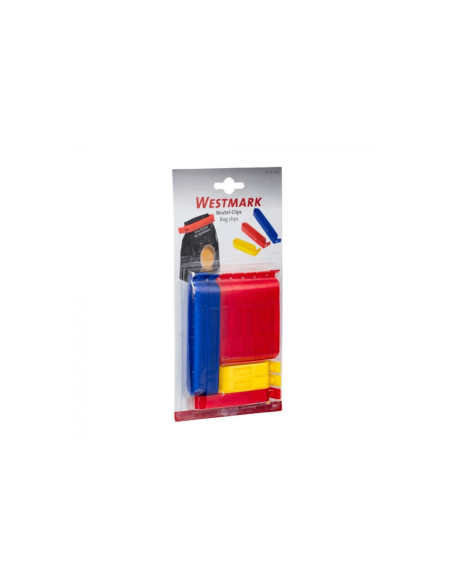 Juego de 10 clips para bolsas Westmark en PP multicolor