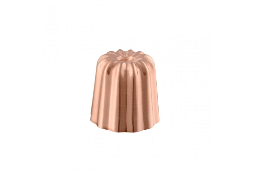 Molde de canelés de cobre estanhado com 35 mm de diâmetro