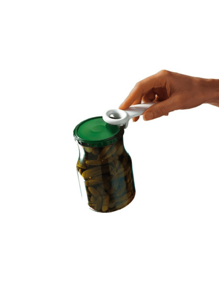 Abridor de tarros Jarkey en ABS blanco 14,5cm