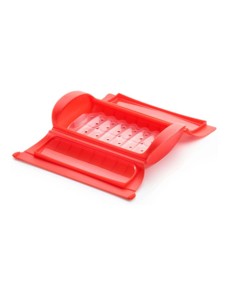 Lékué-Dampfbox rot mit Filter