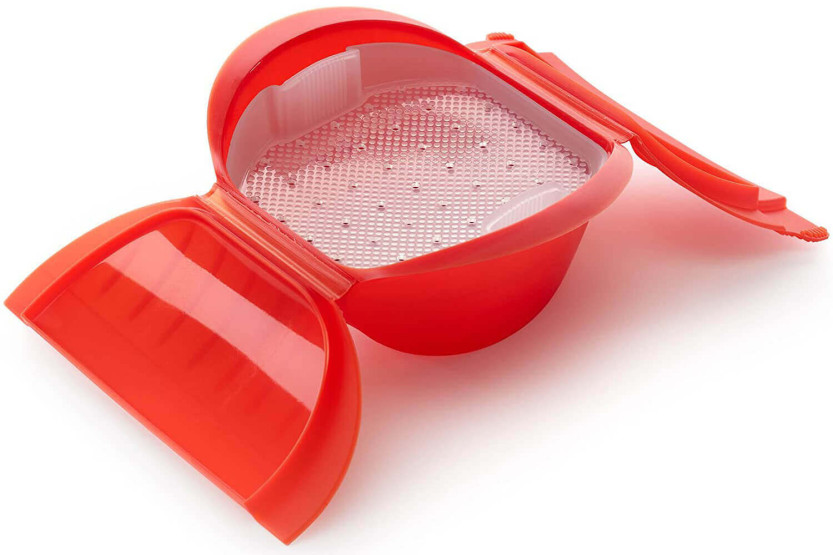Vaporera Maxi Lékué roja con filtro