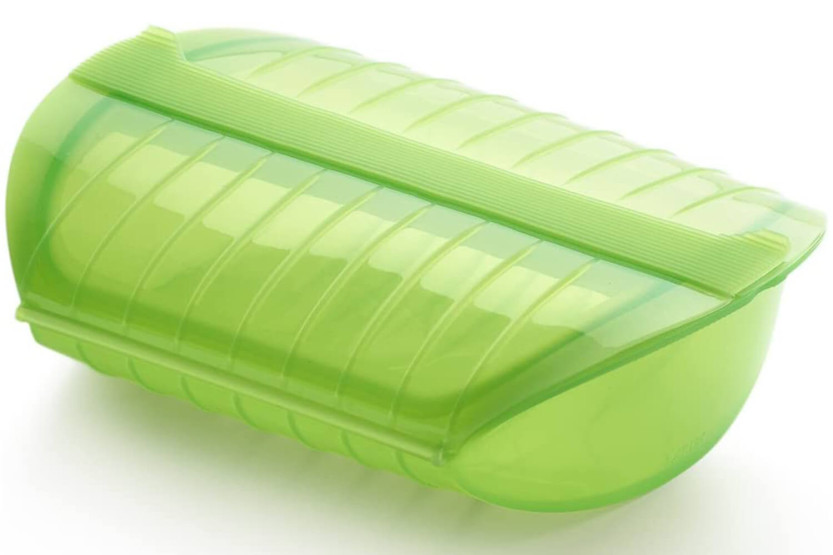 Lékué Maxi grön ångbox med filter
